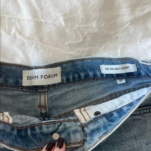 Denim Forum Light Blue Jean Shorts